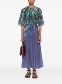 Forte Forte Printed Cotton And Silk Blend Long Dress
