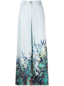 Forte Forte Printed Cotton And Linen Blend Jeans
