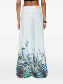 Forte Forte Printed Cotton And Linen Blend Jeans