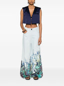 Forte Forte Printed Cotton And Linen Blend Jeans