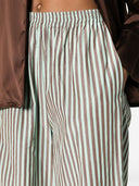 Forte Forte Striped Taffetas Palazzo Pants