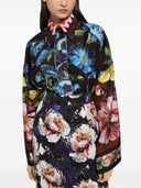 Dolce & Gabbana Flower Print Silk Shirt