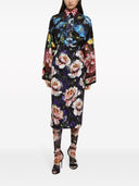 Dolce & Gabbana Flower Print Silk Shirt