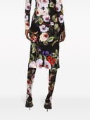 Abito midi di seta stampato Dolce & Gabbana