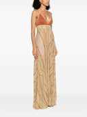 Forte Forte Lurex Jacquard Jersey Long Cross Dress
