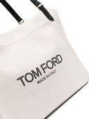 Tom Ford Canvas And Leather Large Tote Bag