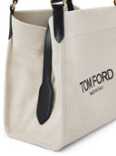 Tom Ford Canvas And Leather Medium Tote Bag