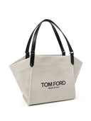 Tom Ford Canvas And Leather Medium Tote Bag