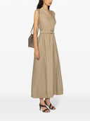 Brunello Cucinelli Baumwollhülle Midi Kleid