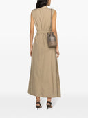 Brunello Cucinelli Baumwollhülle Midi Kleid