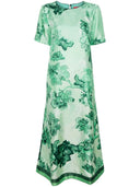 F.R.S . Printed Silk Long Dress