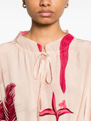 F.R.S . Printed Silk Long Dress