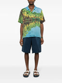 Blue Sky Inn Printed Viscose Shirt