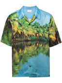 Blue Sky Inn Printed Viscose Shirt