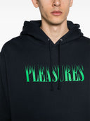 Pleasures Logo Cotton Hoodie