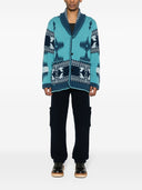 Alanui Ikon Jacquard Cashmere Cardigan