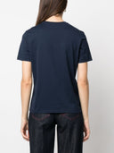 Tory Burch Embroidered Logo Cotton T Shirt
