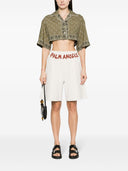 Palm Angels Paisley Camisa recortada con estampado