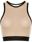 Palm Angels Knitted Cropped Top