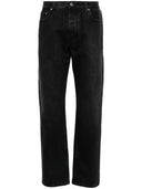Off White Tapered Denim Jeans