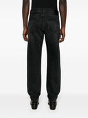 Off White Tapered Denim Jeans