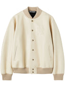 Palm Angels Monogram Leather Bomber Jacket