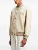 Palm Angels Monogram Leather Bomber Jacket