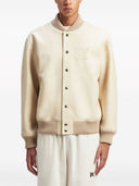 Palm Angels Monogram Leather Bomber Jacket