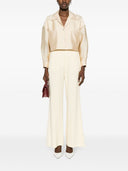Forte Forte Stretch Crepe Cady Flared Pants