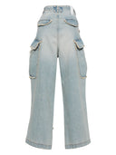 Darkpark Ripped Denim Cargo Jeans