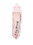 Roger Vivier Gommettine Leather Ballet Flats