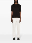 Moncler logo bomull t -skjorte