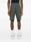 Stone Island Logo Cotton Regular Shorts