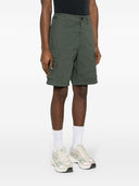 Stone Island Logo Cotton Regular Shorts