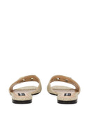 Dolce & Gabbana Dg Logo Leather Slides