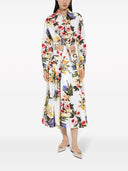 Dolce & Gabbana Printed Cotton Midi Skirt