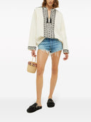 ALANUI PAISLEY RAFFIA BAG