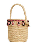 ALANUI PAISLEY RAFFIA BAG