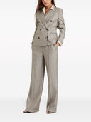 Brunello Cucinelli linned dobbeltbrystjakke