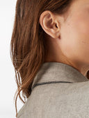 Brunello Cucinelli linned dobbeltbrystjakke