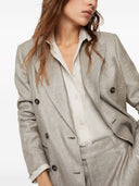 Brunello Cucinelli linned dobbeltbrystjakke