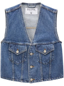 Filippa K Fitted Denim Vest