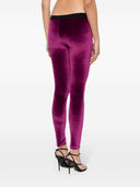 Tom Ford Logo Velvet Leggings