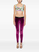 Tom Ford Logo Velvet Leggings