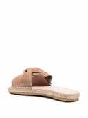 Manebi Hamptons Knot Detail Suede Sandals