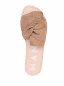 Manebi Hamptons Knot Detail Suede Sandals