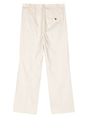 Alysi Flared Linen Cropped Trousers