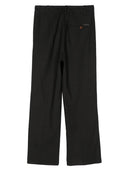 Alysi Flared Linen Cropped Trousers