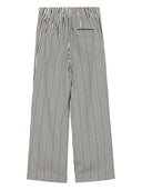 ALYSI Striped w paski szerokich nogawkach