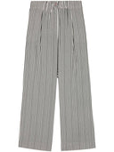 ALYSI Striped w paski szerokich nogawkach